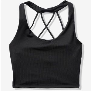 VS Pink Strappy Crop Sports Bra